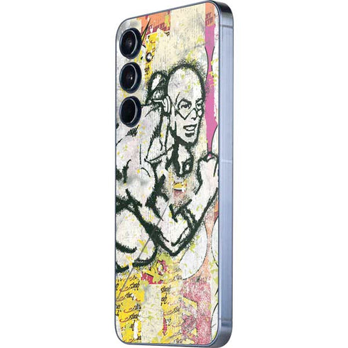 DC Comics The Flash Retro Abstract Running Pose Galaxy A35 5G Skin